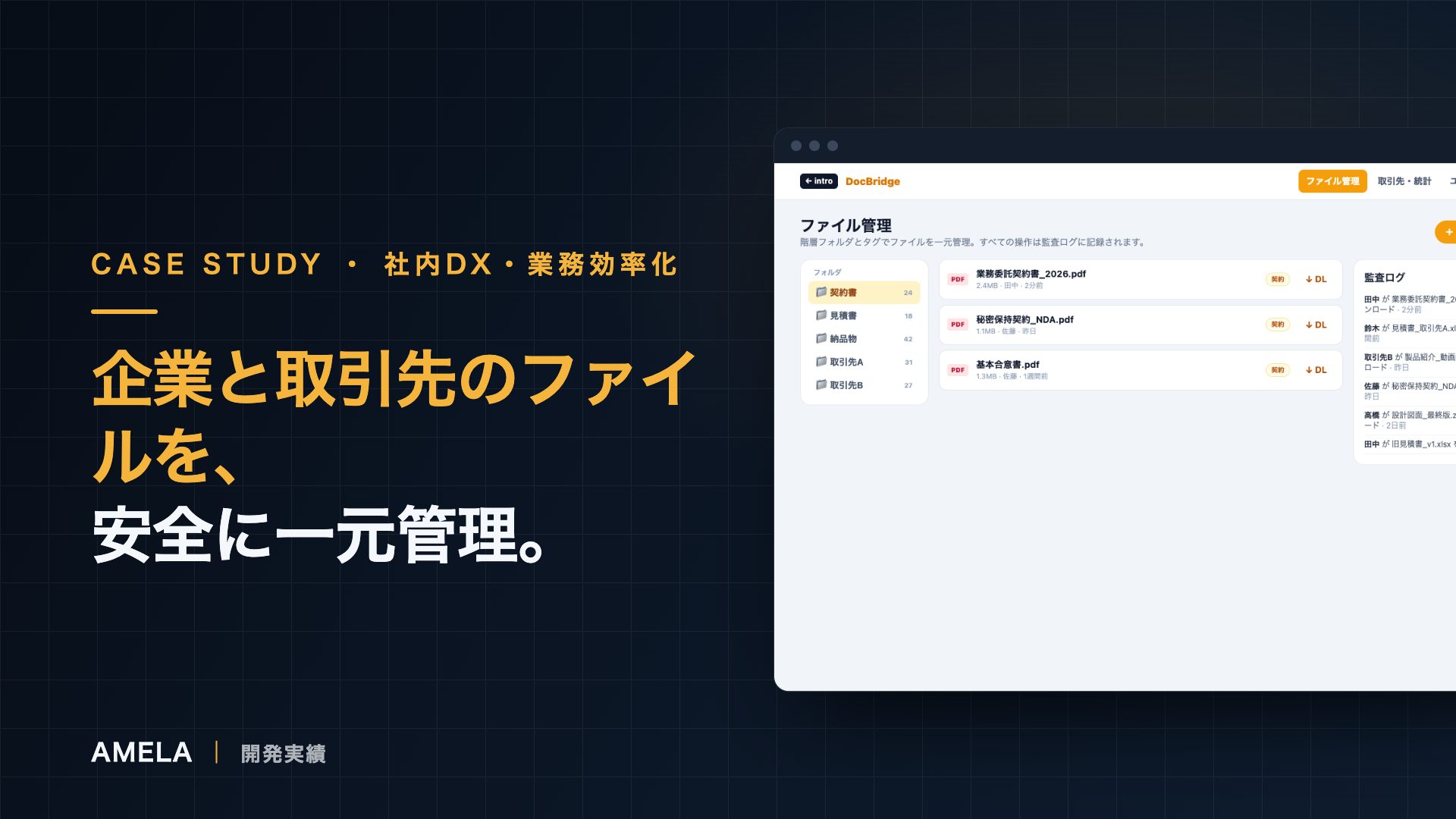 DocBridge — 取引先ファイル共有・権限管理基盤