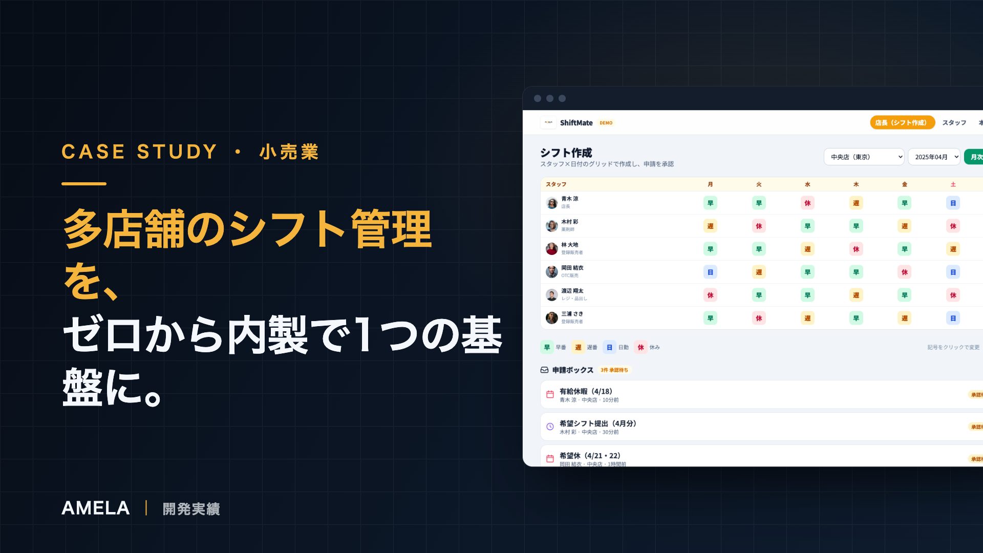 ShiftMate — 多店舗シフト管理基盤